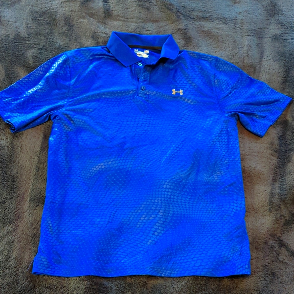 Men's Under Armour Cold Black Golf Polo LG - Picture 6 of 6